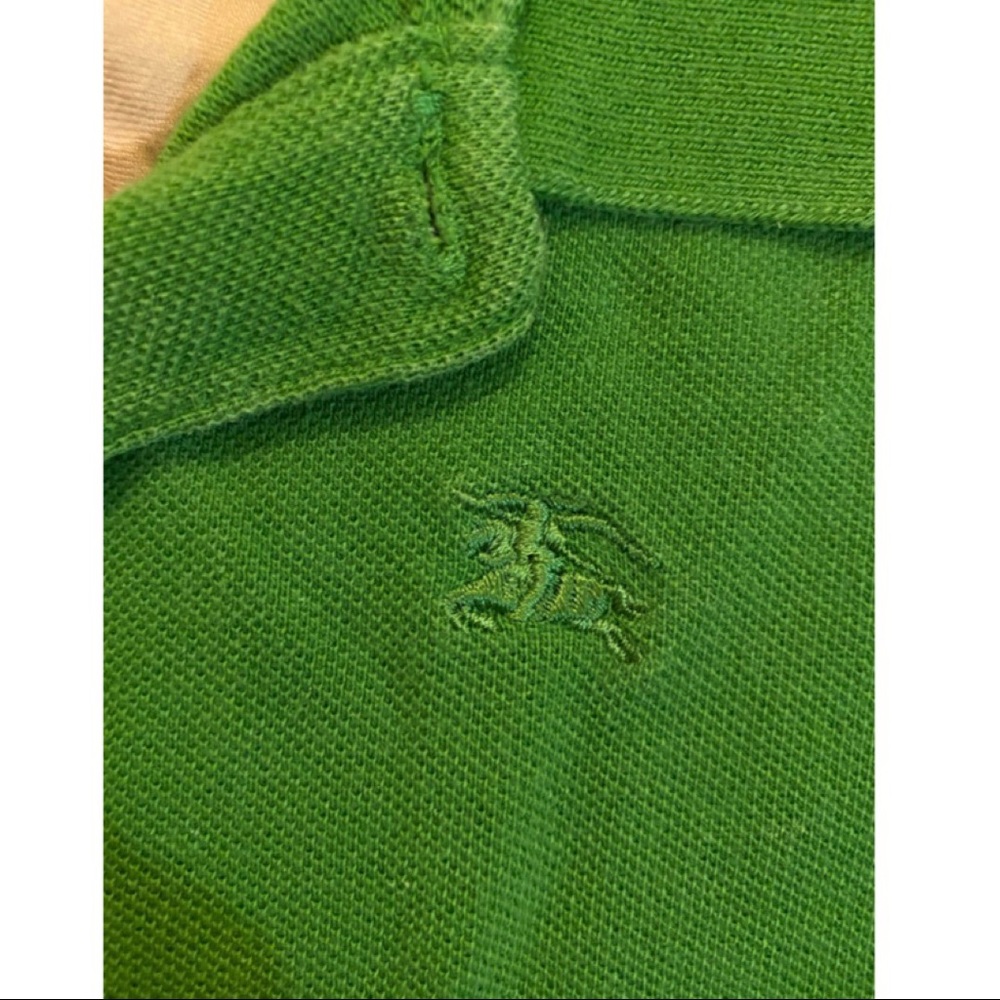 Burberry Kids Green Polo